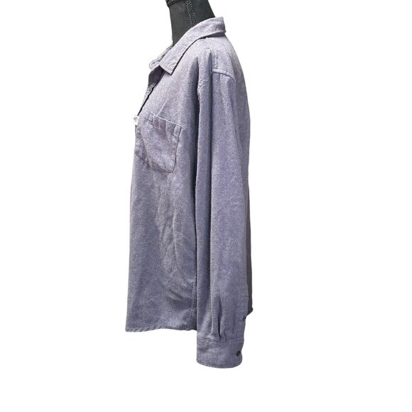 Diamond Supply Co Flannel Grey Cotton Long Sleeve‎ Button Down Shirt Men’s - Picture 4 of 9